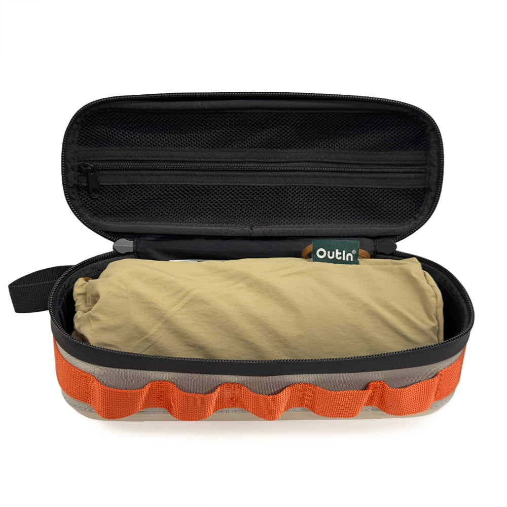Travel set - Outin Mino Canyon Green cu Geantă de Transport EVA Maple Brown