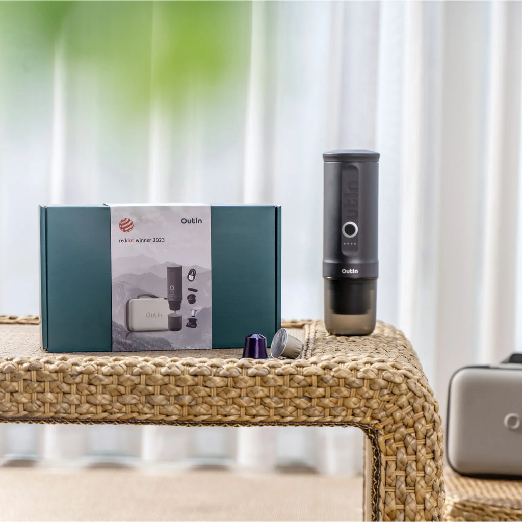 Aparat Espressor Outin Travel Set – Space Grey