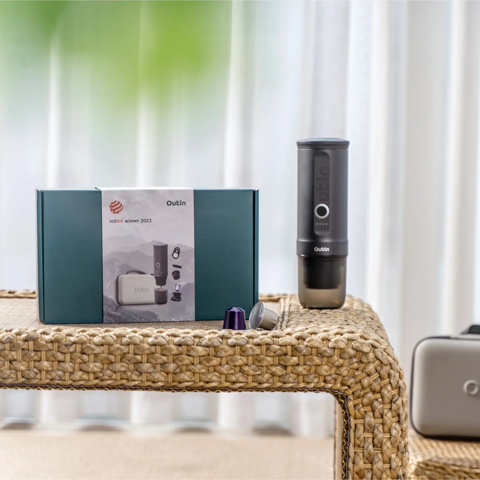 Aparat Espressor Outin Travel Set – Space Grey