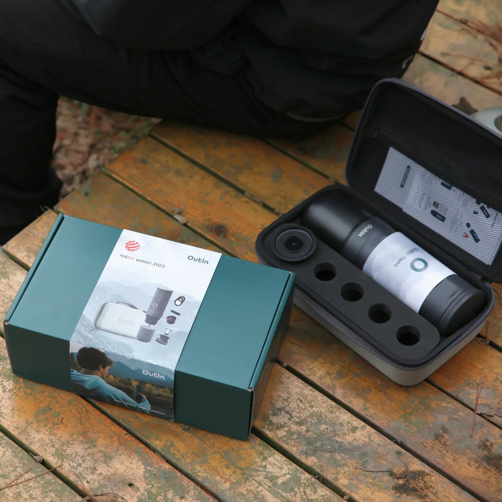 Aparat Espressor Outin Travel Set – Space Grey