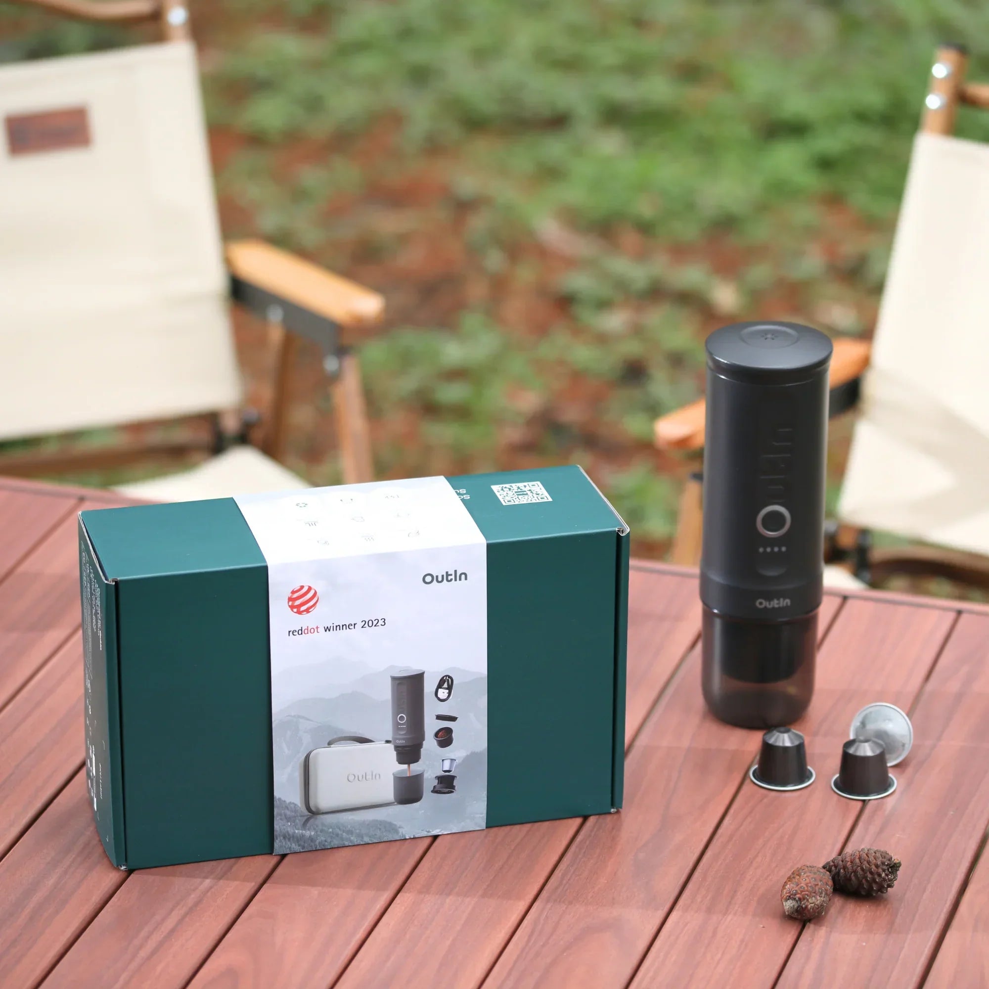 Aparat Espressor Outin Travel Set – Space Grey