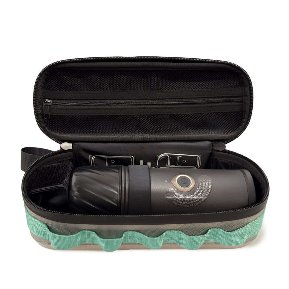 Travel set - Outin Mino Space Grey cu Geantă de Transport EVA Sand Beige