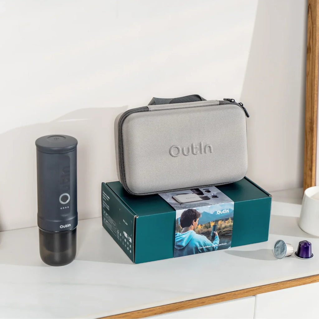 Aparat Espressor Outin Travel Set – Space Grey
