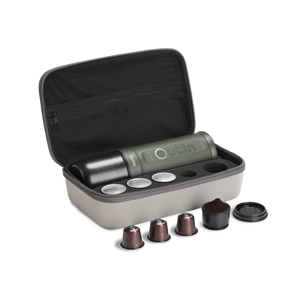 Aparat Espressor Outin Travel Set – Forest Green