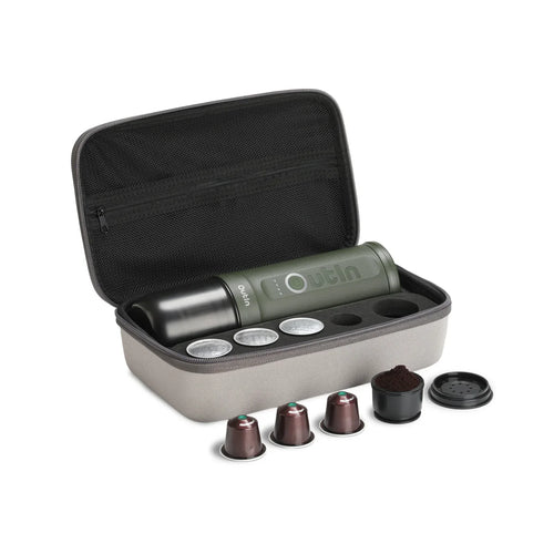 Aparat Espressor Outin Travel Set – Forest Green