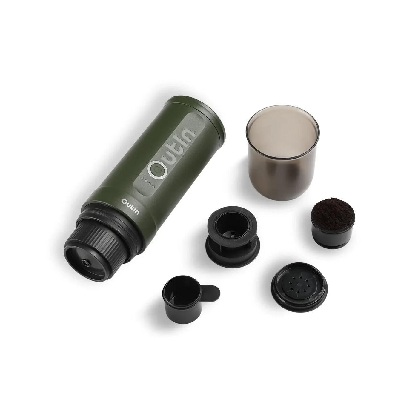 Aparat Espressor Outin Travel Set – Forest Green