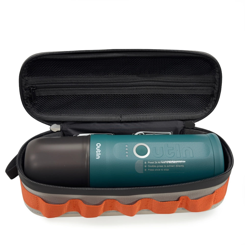 Travel set - Outin Nano Teal cu Geantă de Transport EVA Maple Brown