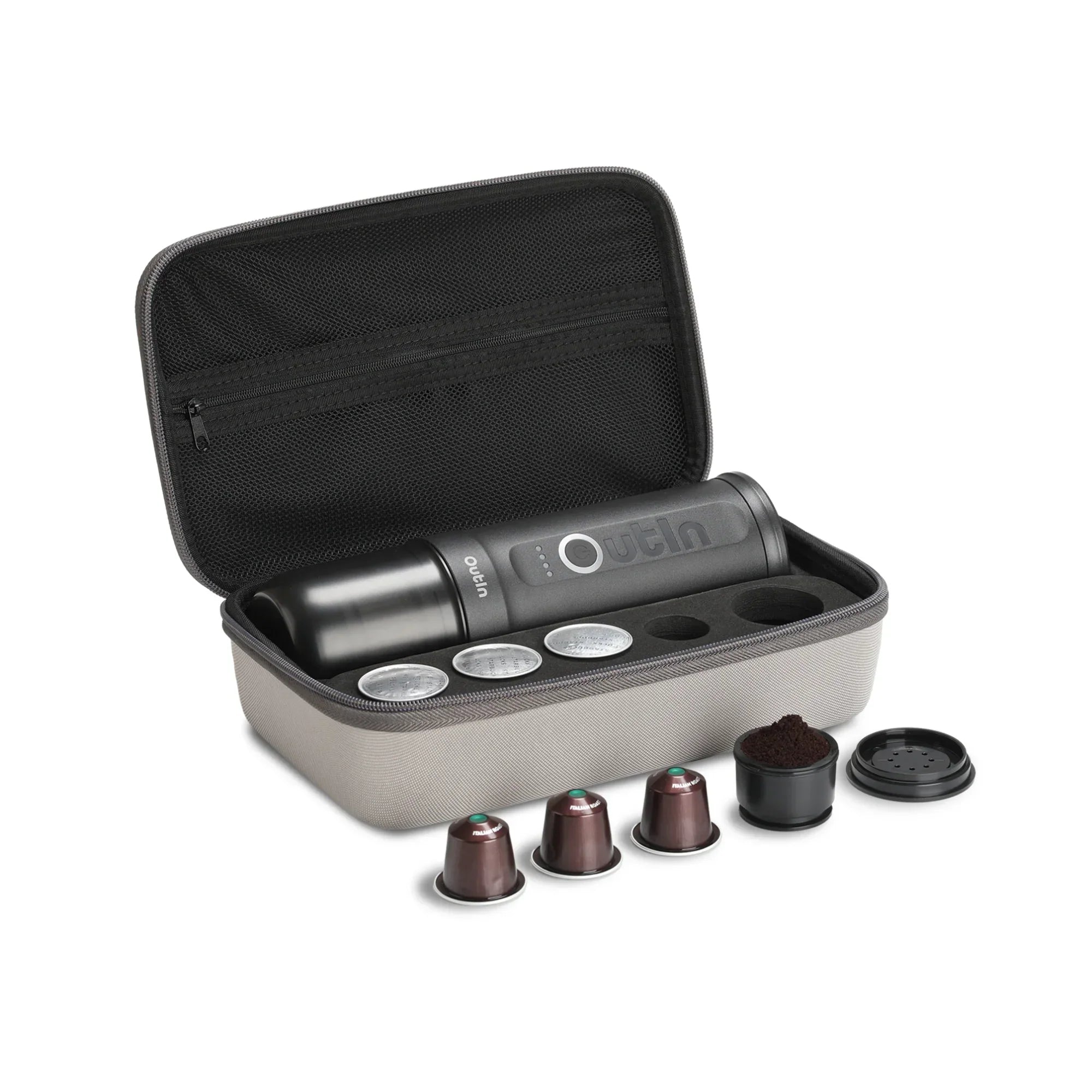 Aparat Espressor Outin Travel Set – Space Grey