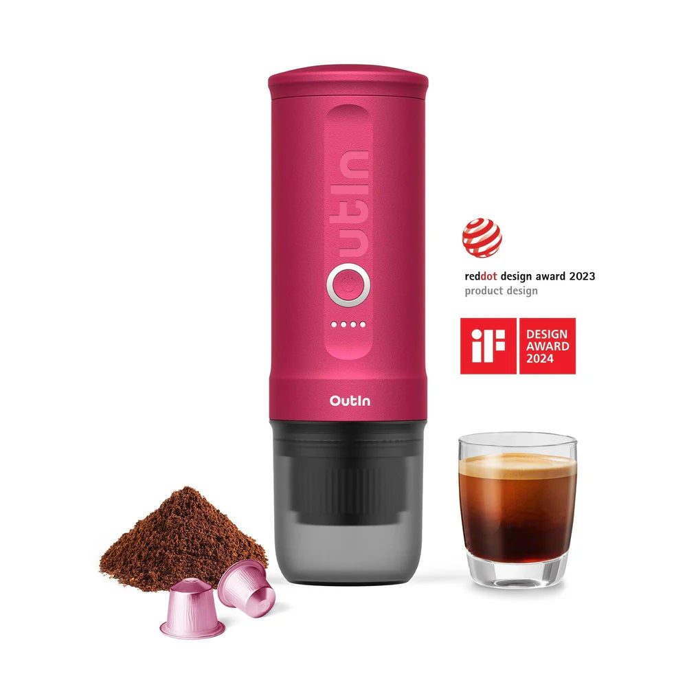 Aparat Espressor portabil Outin Nano - Crimson Red