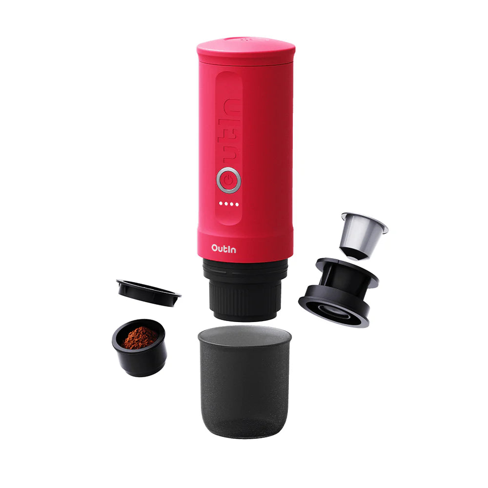 Aparat Espressor portabil Outin Nano - Crimson Red