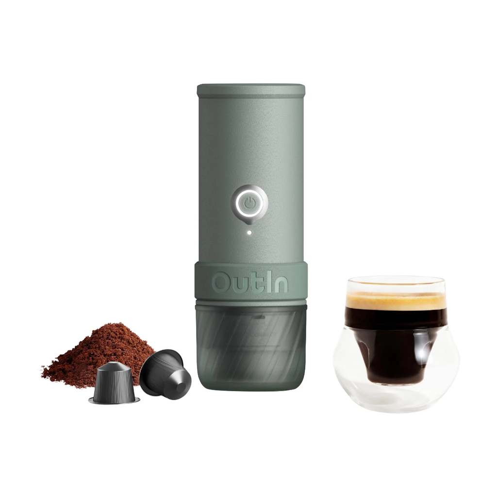 Travel set - Outin Mino Canyon Green cu Geantă de Transport EVA Maple Brown