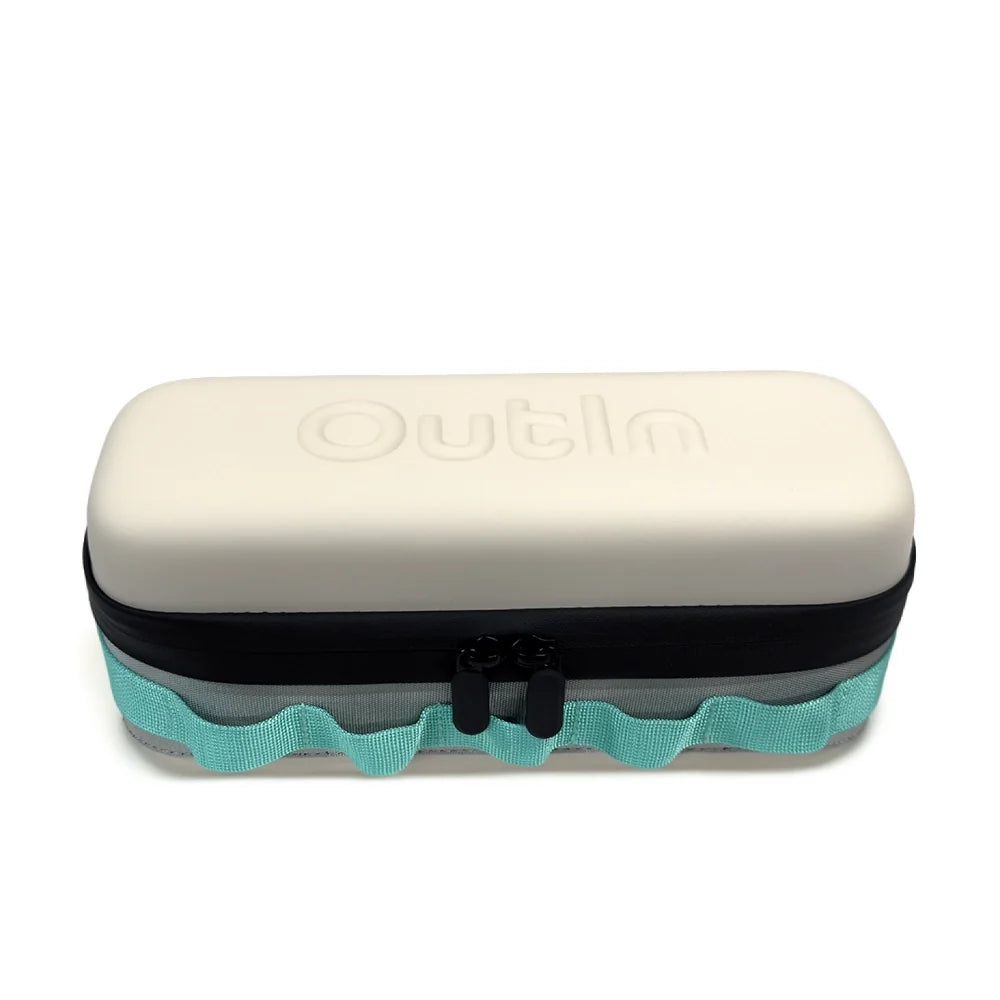 Travel set - Outin Nano Teal cu Geantă de Transport EVA Sand Beige